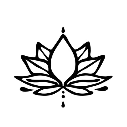 A tattoo design of a lotus